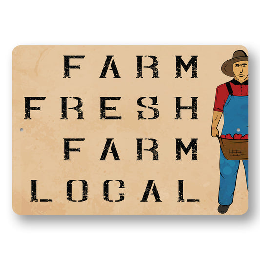 Farm Fresh Farm Local Sign