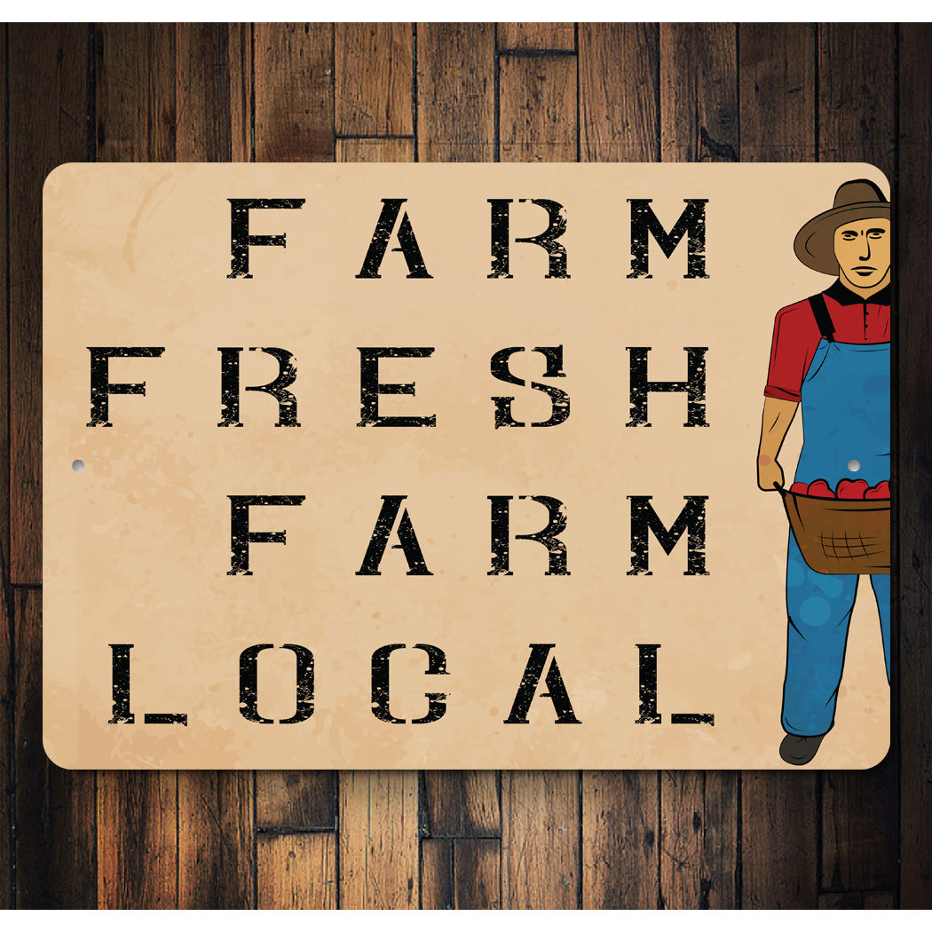 Farm Fresh Farm Local Sign