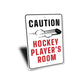 Cation Hockey Player Room Sign