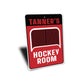 Custom Hockey Room Sign