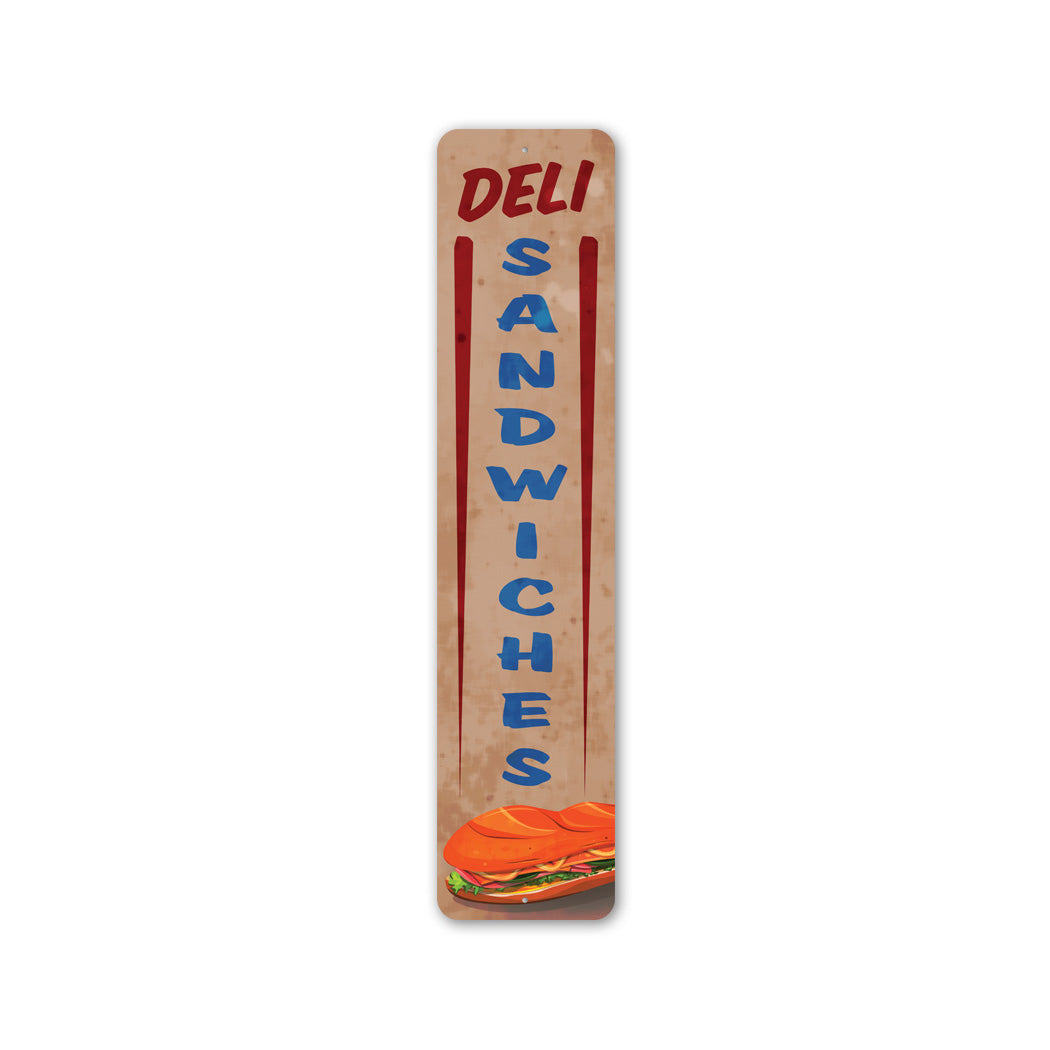 Deli Sandwiches Metal Sign