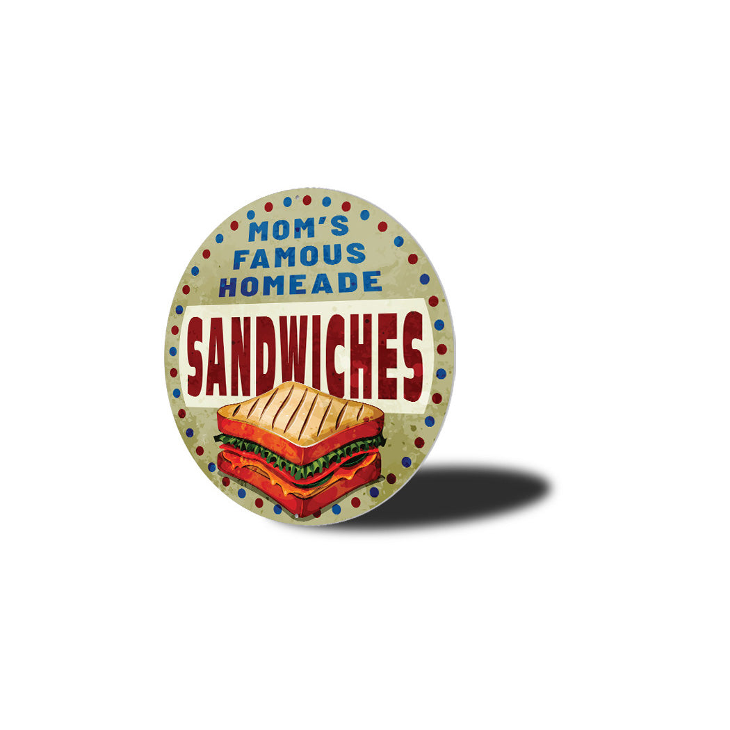 Moms Homeade Sandwiches Sign