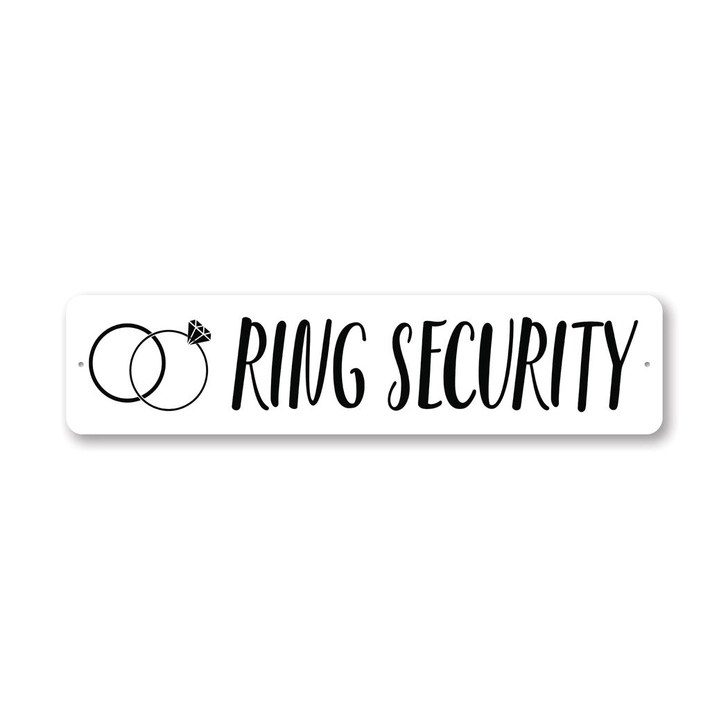 Ring Security Metal Sign