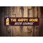 Happy Hour Beer Lounge Sign