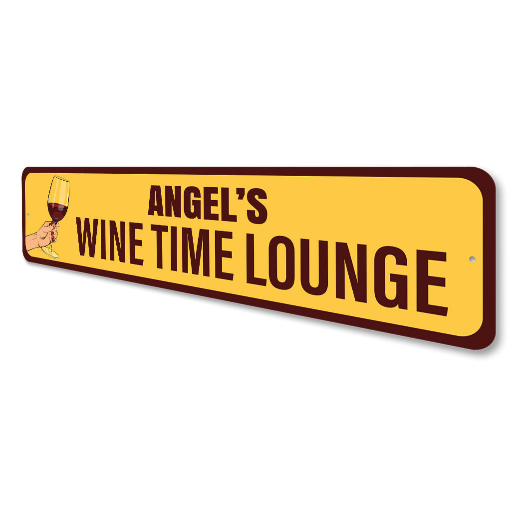 Custom Wine Time Lounge Sign