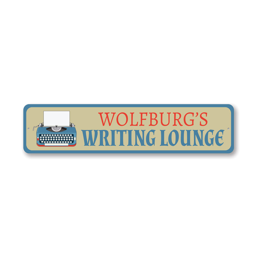 Writing Lounge Sign Sign