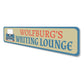 Writing Lounge Sign Sign