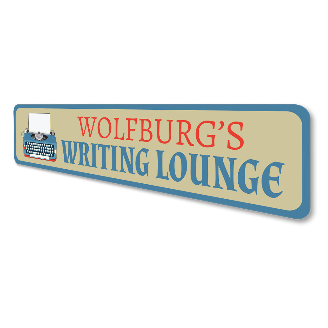 Writing Lounge Sign Sign