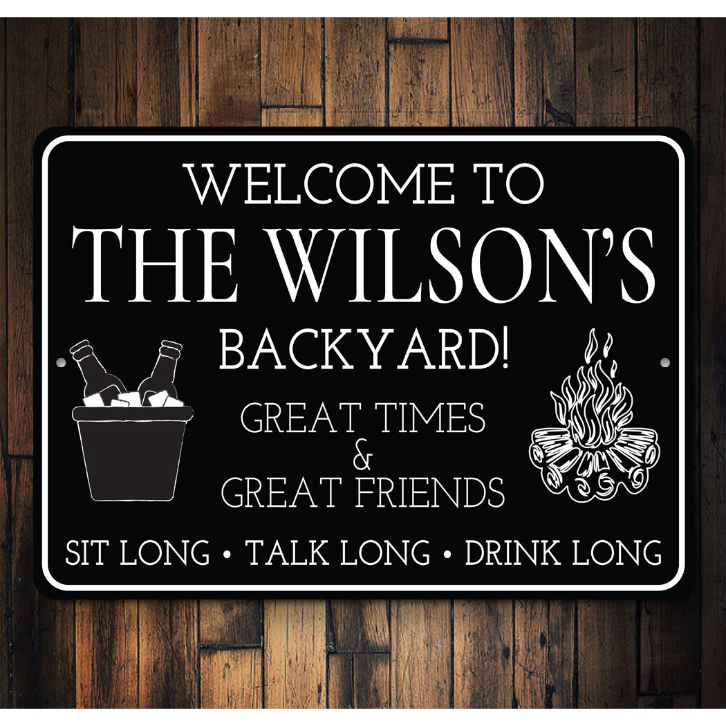 Custom Backyard Grill Sign Sign