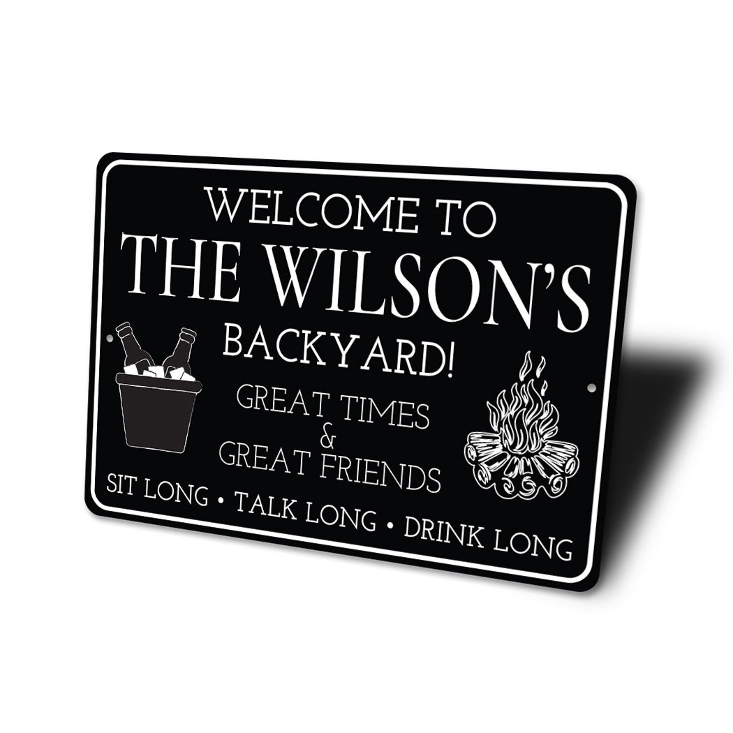 Custom Backyard Grill Sign Sign