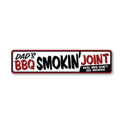 Dads Bbq Joint Metal Sign