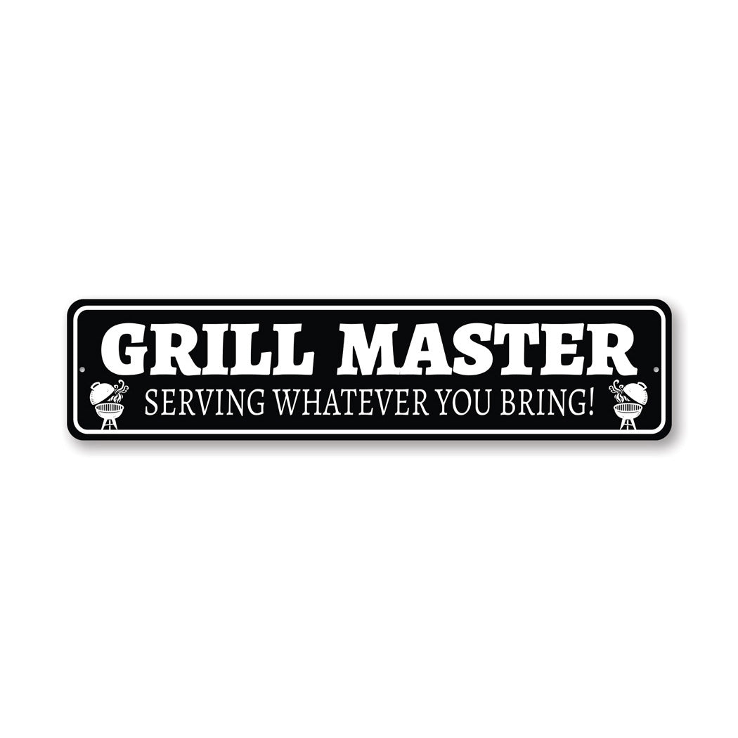 Grill Master Dad Metal Sign