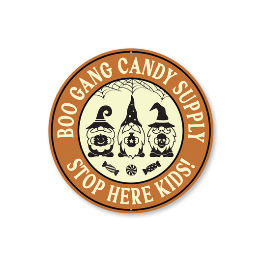 Boo Gang Candy Supply Sign