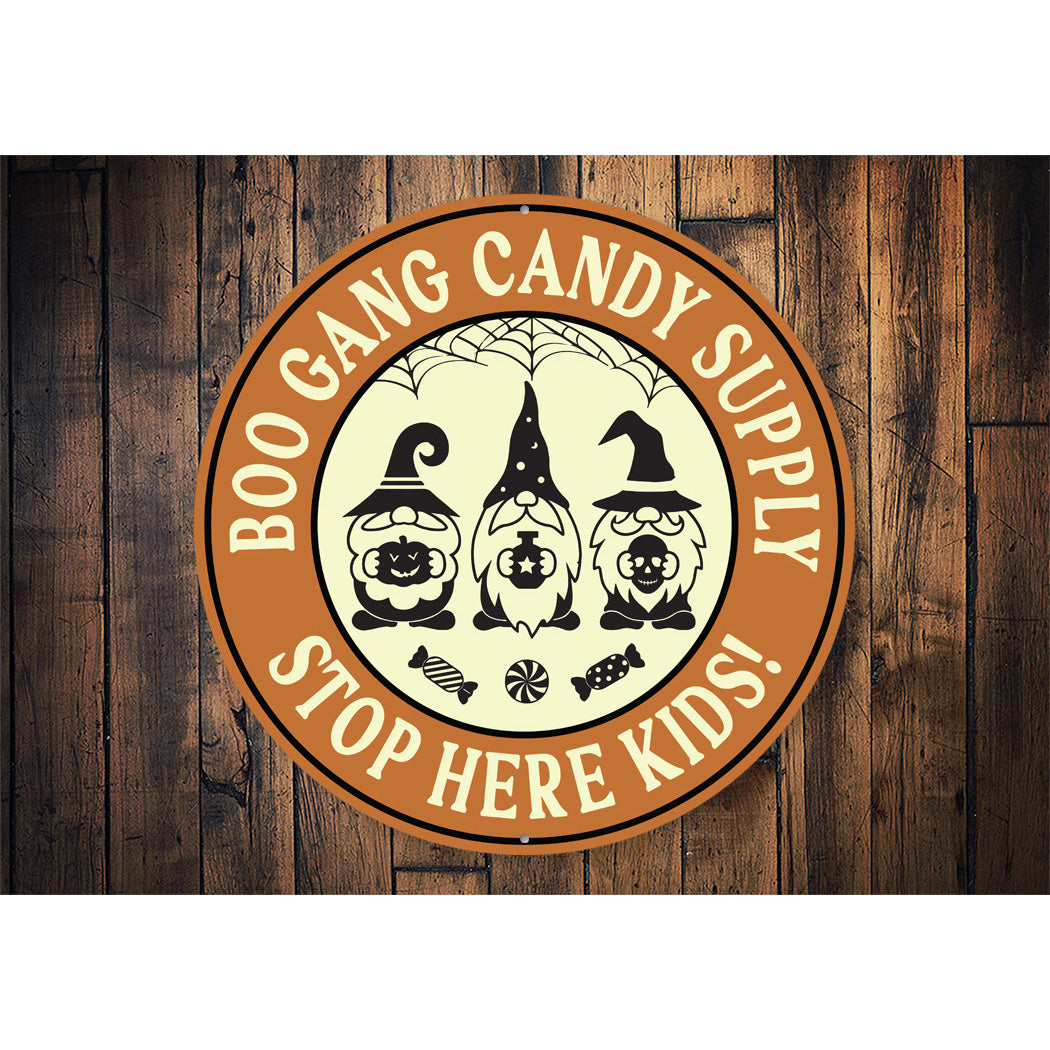 Boo Gang Candy Supply Sign