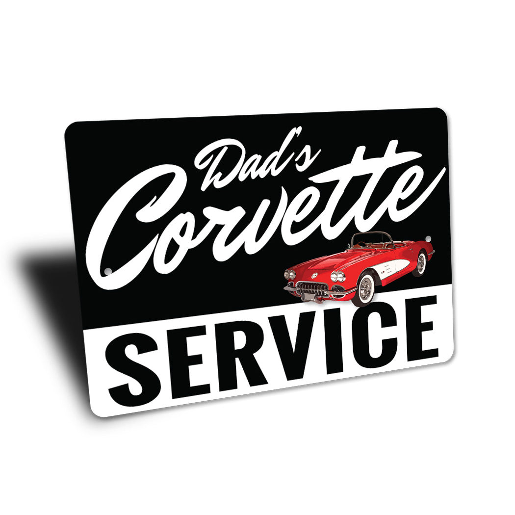 Corvette Service Clean Sign