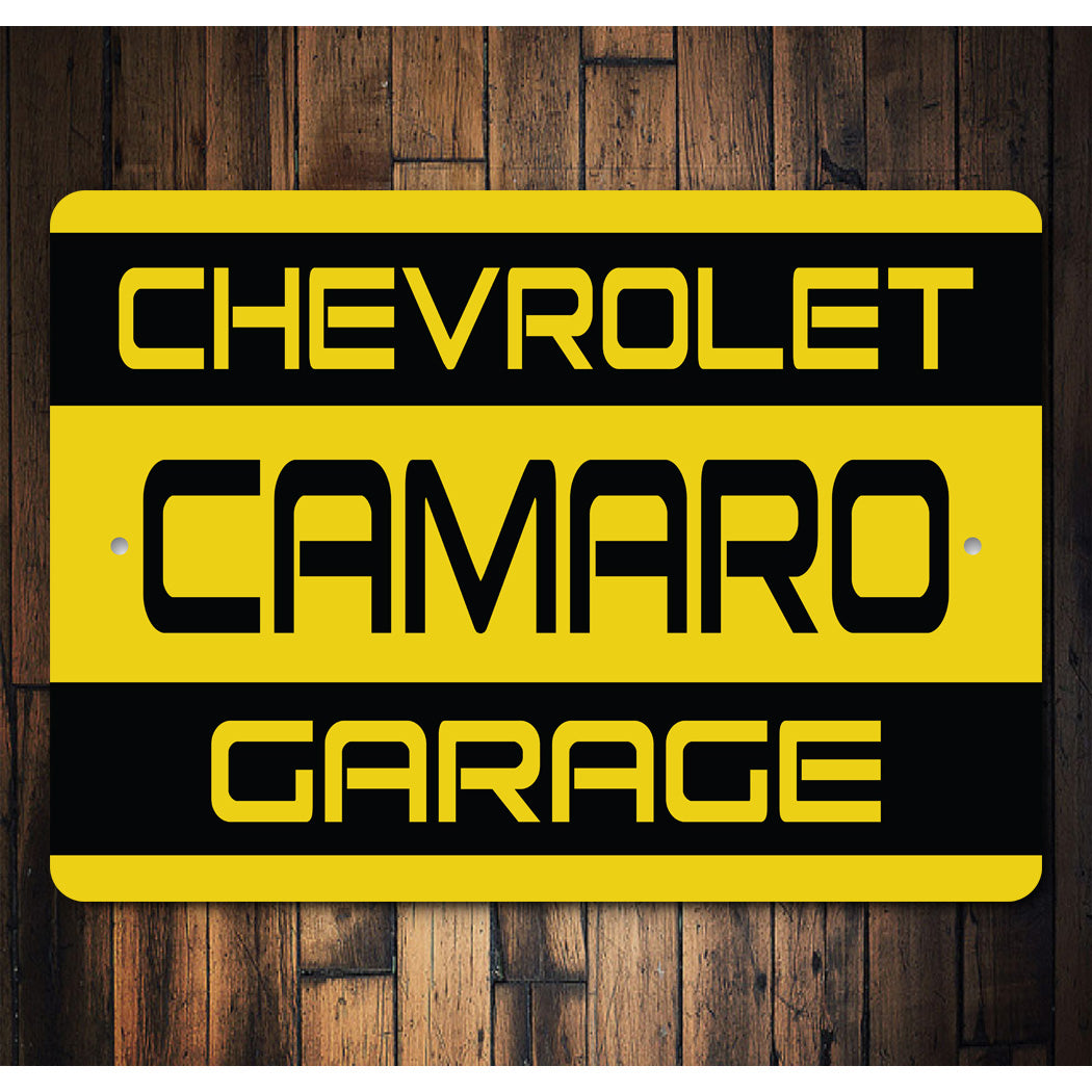 Chevrolet Camaro Garage Sign