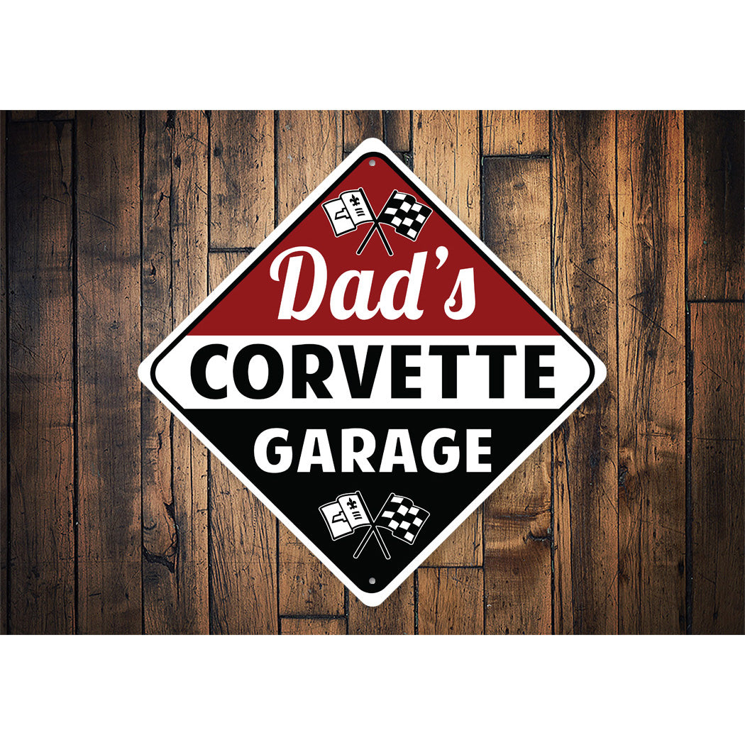 Custom Corvette Garage Sign