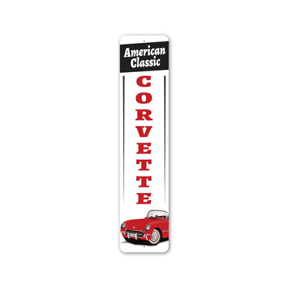American Classic Corvette Metal Sign