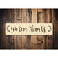 Give Thanks Sign