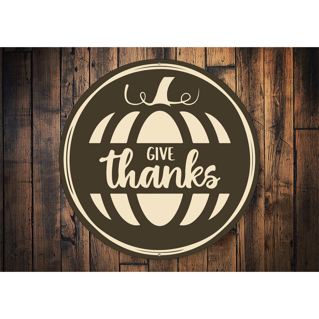 Give Thanks Circle Sign