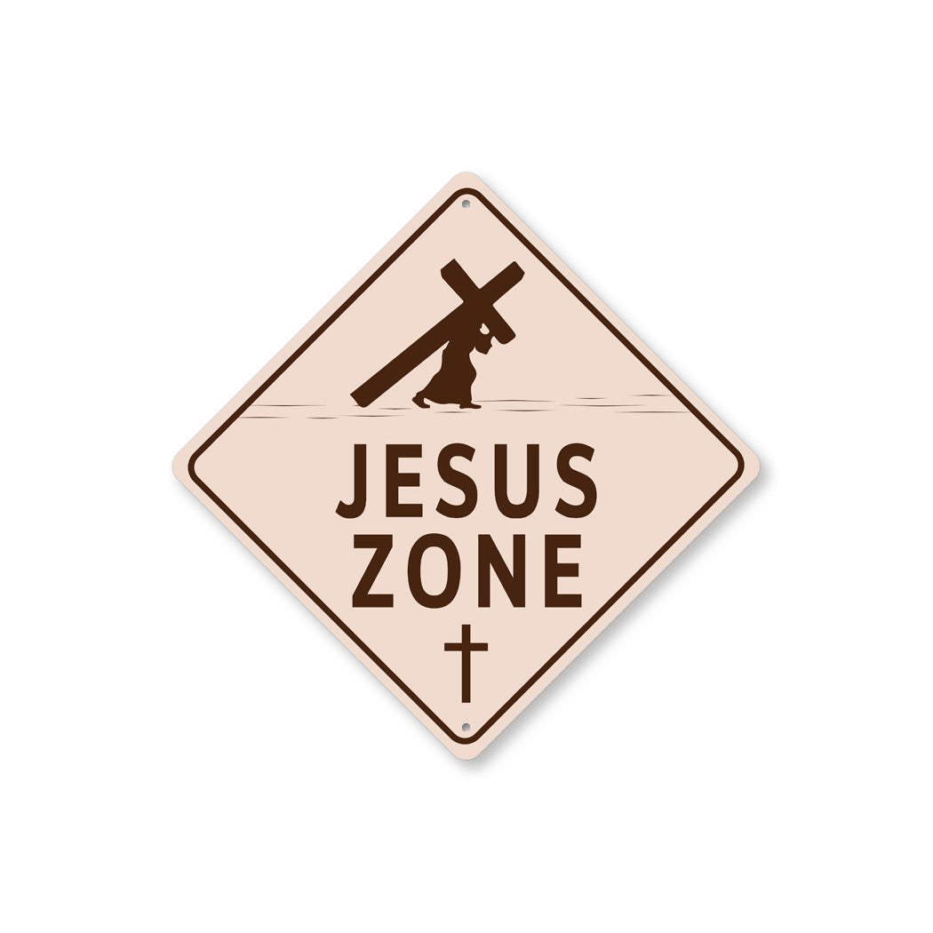 Jesus Zone Diamond Sign