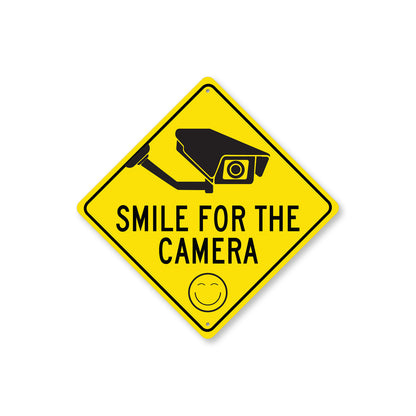 Smile Your On Camera Diamond Sign