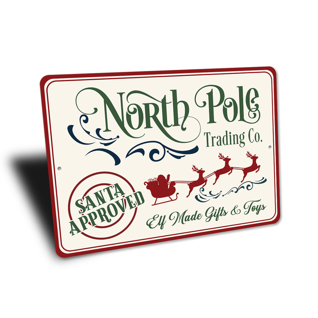 North Pole Trading Co Sign