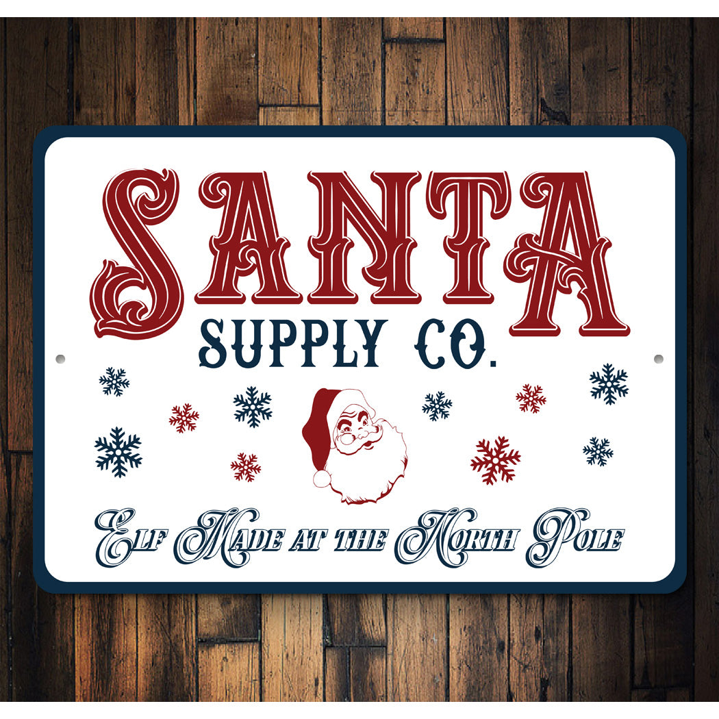 Santas Supply Co Sign