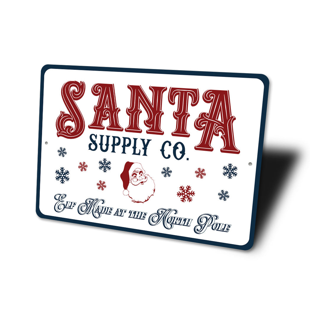 Santas Supply Co Sign