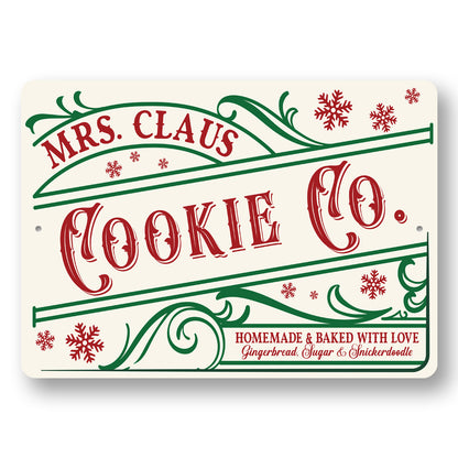 Mrs Claus Cookie Co Sign