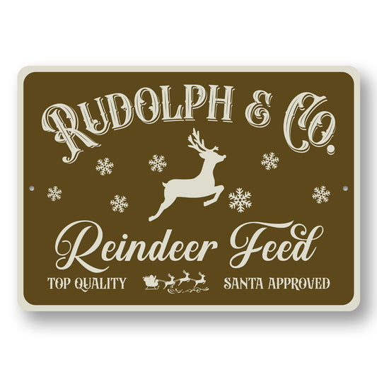 Reindeer Feeding Sign