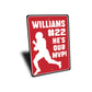 Family Football Name Sign
