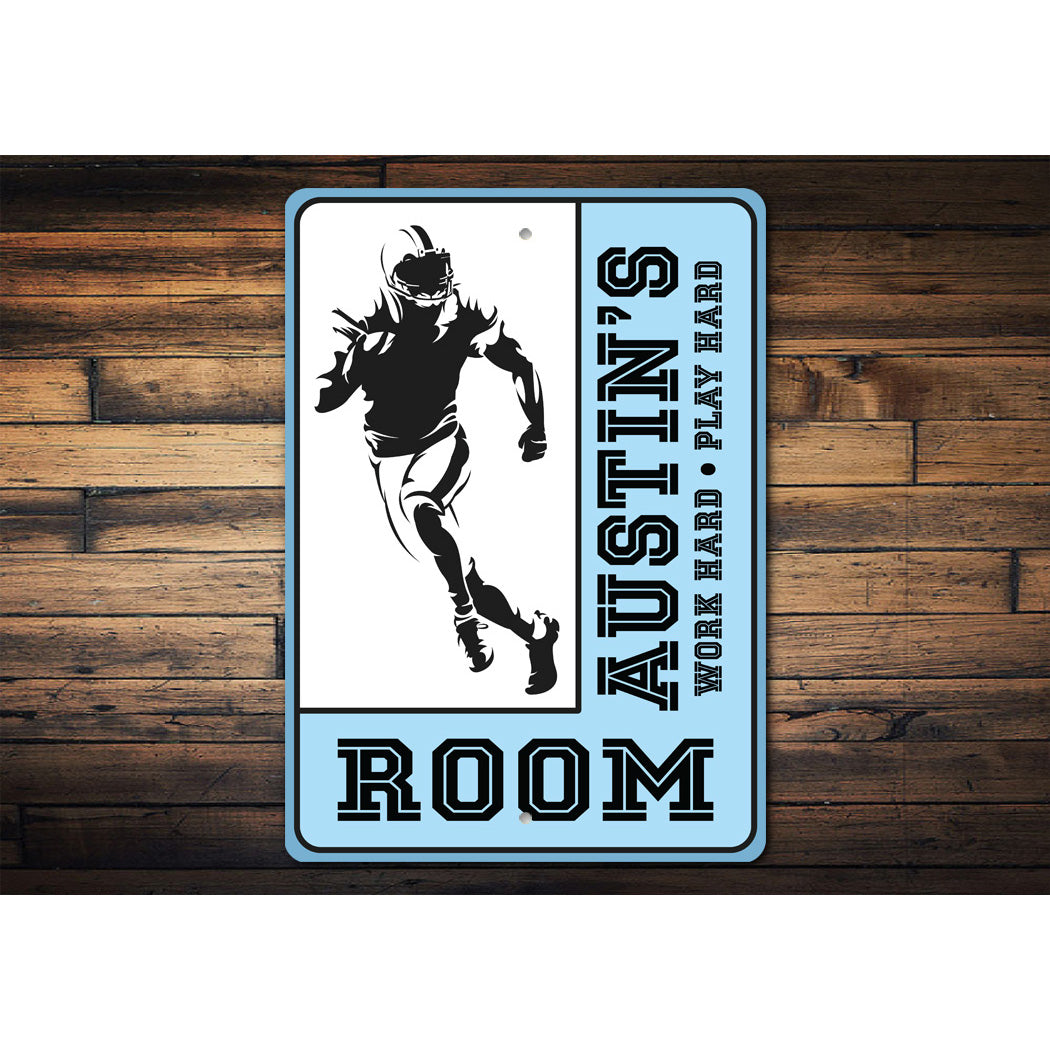 Football Kid Room Sign