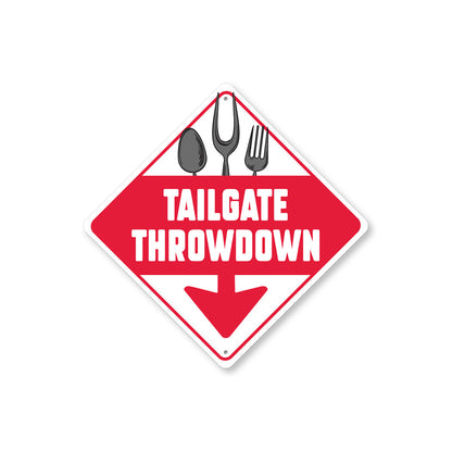 Tailgate Throwdown Diamond Sign