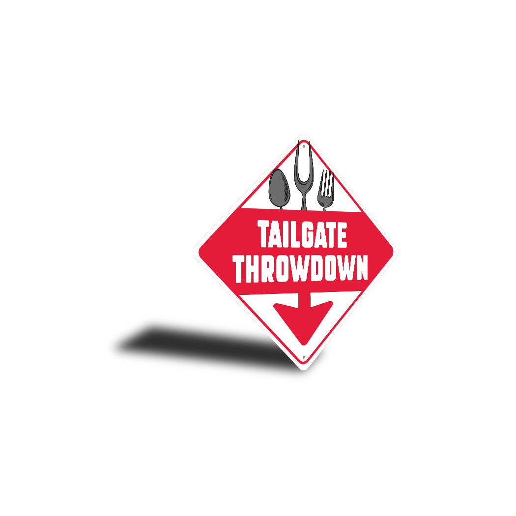 Tailgate Throwdown Diamond Sign