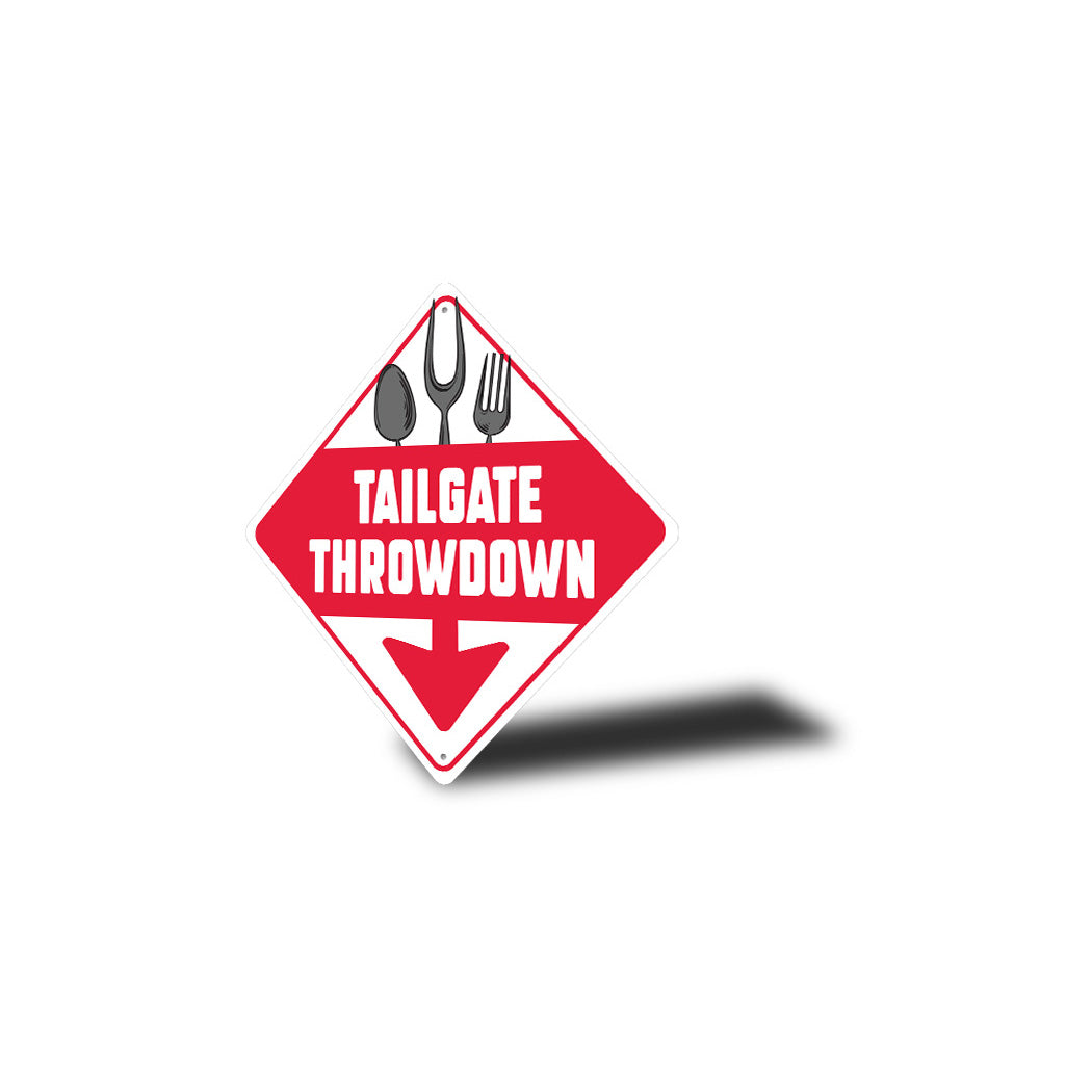 Tailgate Throwdown Diamond Sign