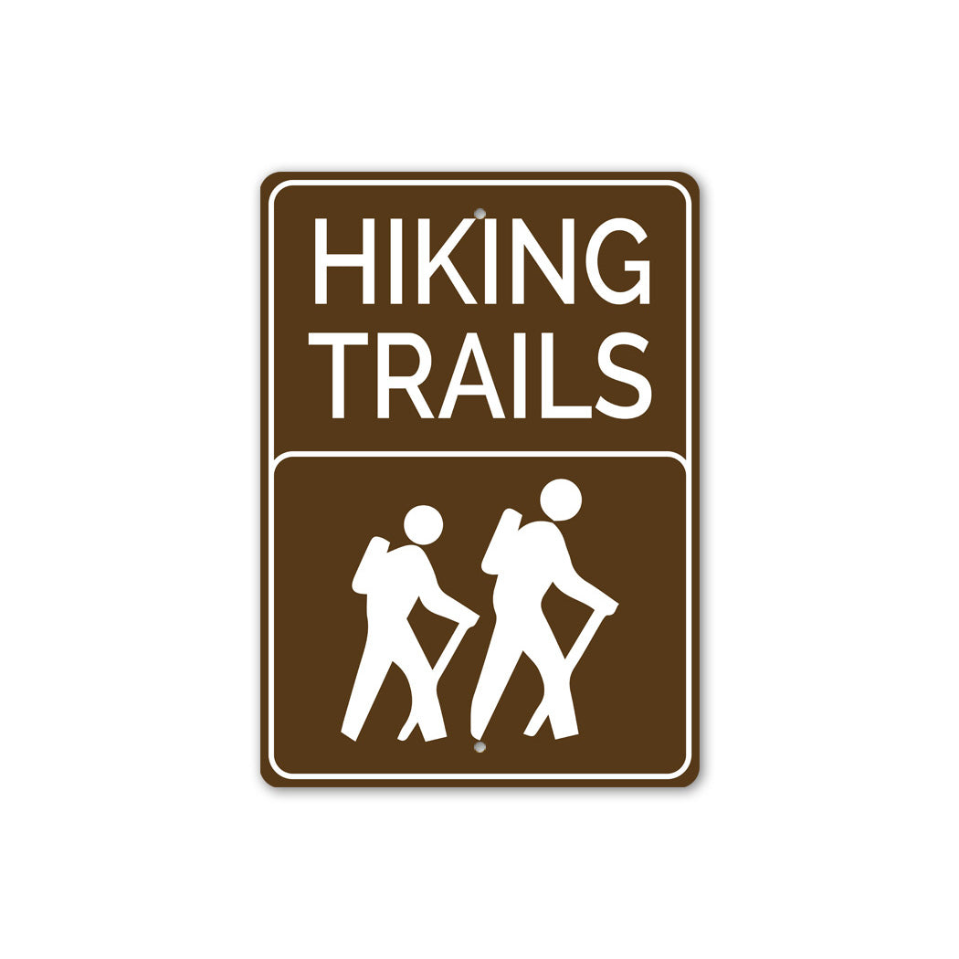 Hiker Trail Area Sign