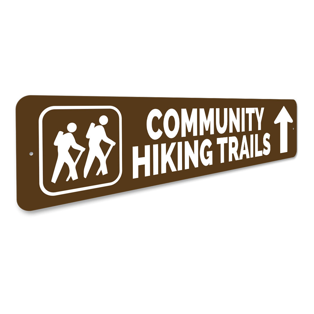 Community Hiking Trails Sign