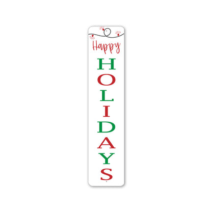 Happy Holidays Porch Metal Sign