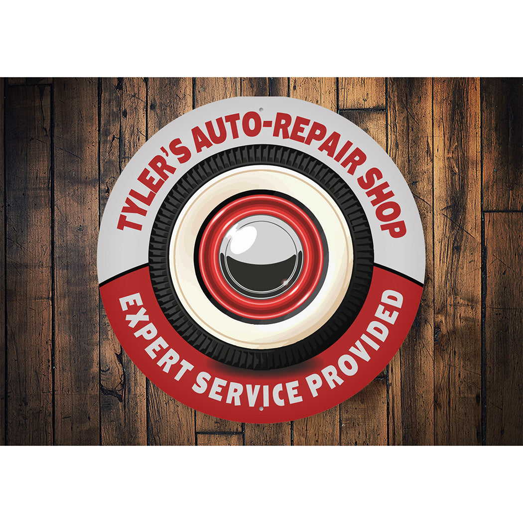 Personalized Auto Repair Shop Sign