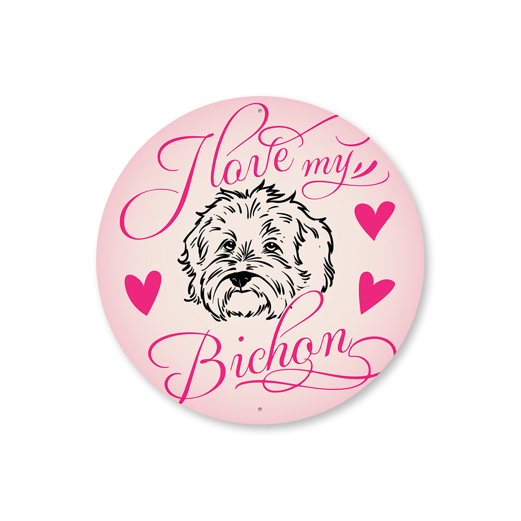 Bichon Dog Lovers Sign