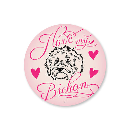 Bichon Dog Lovers Sign