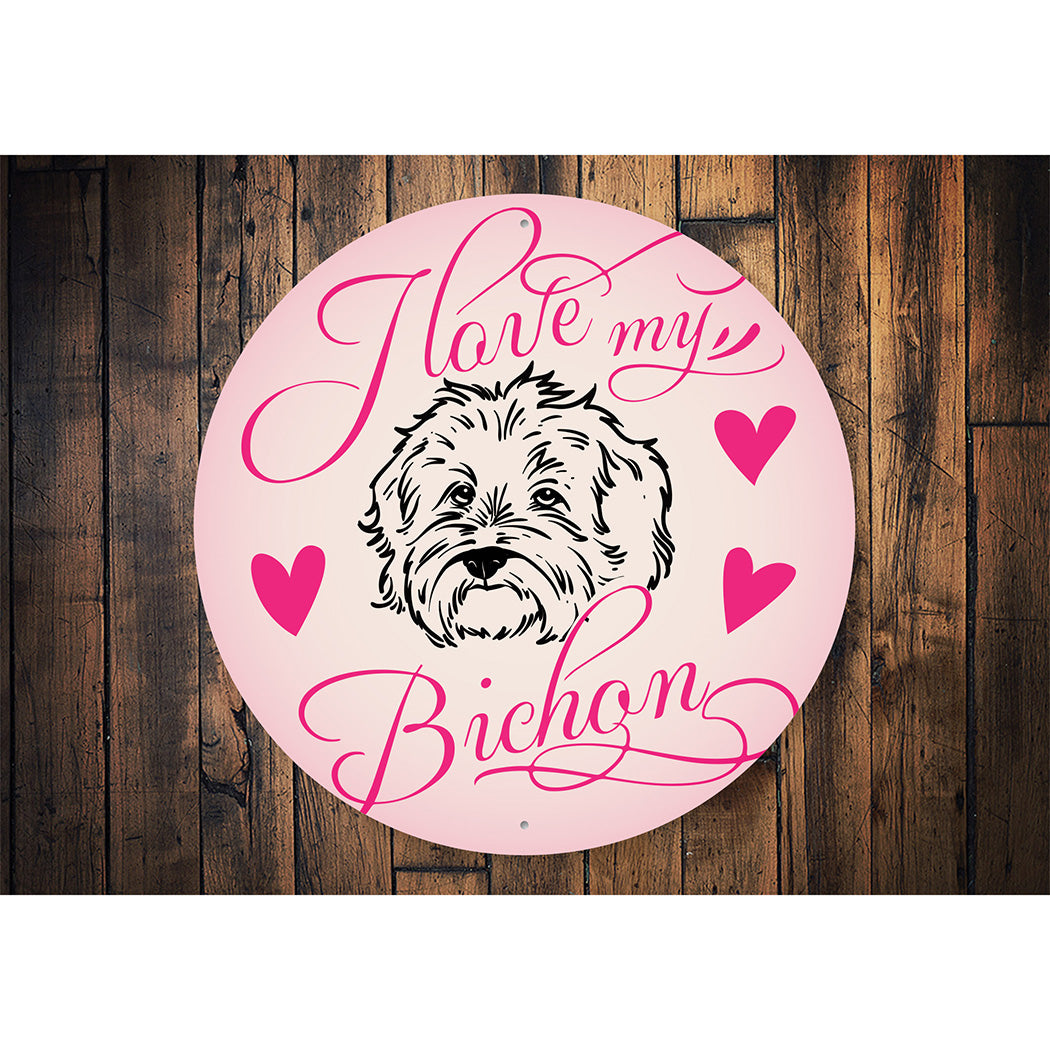 Bichon Dog Lovers Sign