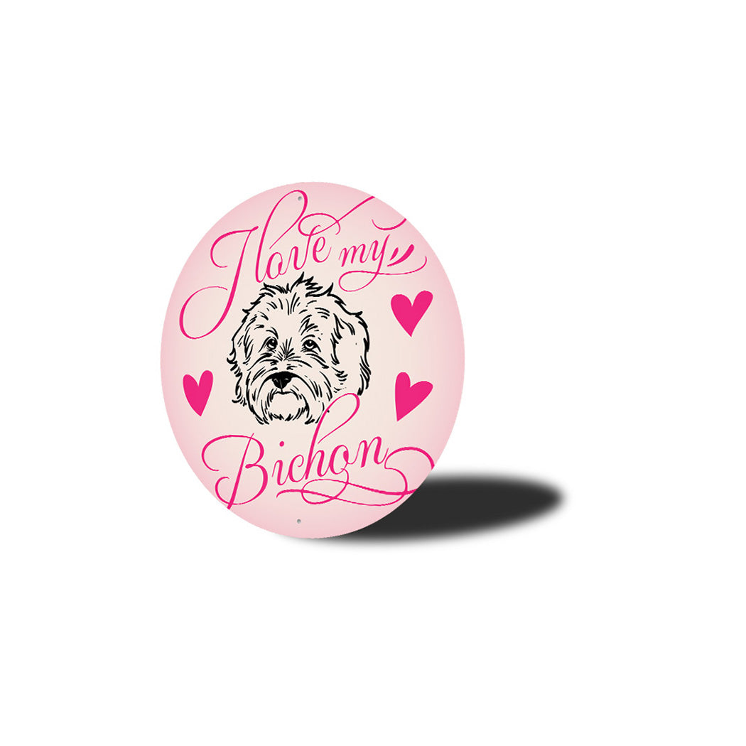 Bichon Dog Lovers Sign