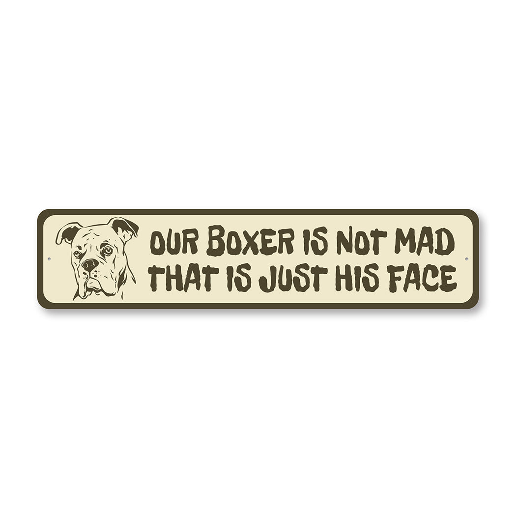 Funny Boxer Porch Sign