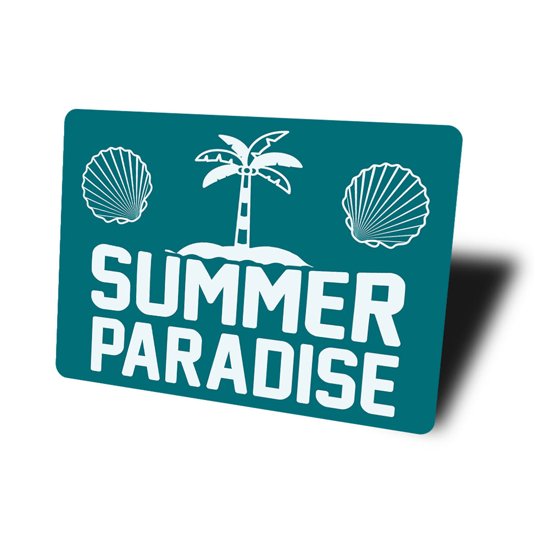 Summer Paradise Place Sign