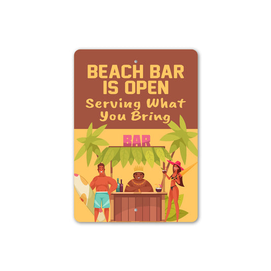 Beach Bar Open Sign