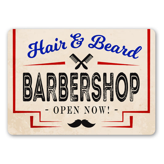 Hair And Beard Barber Shop Sign