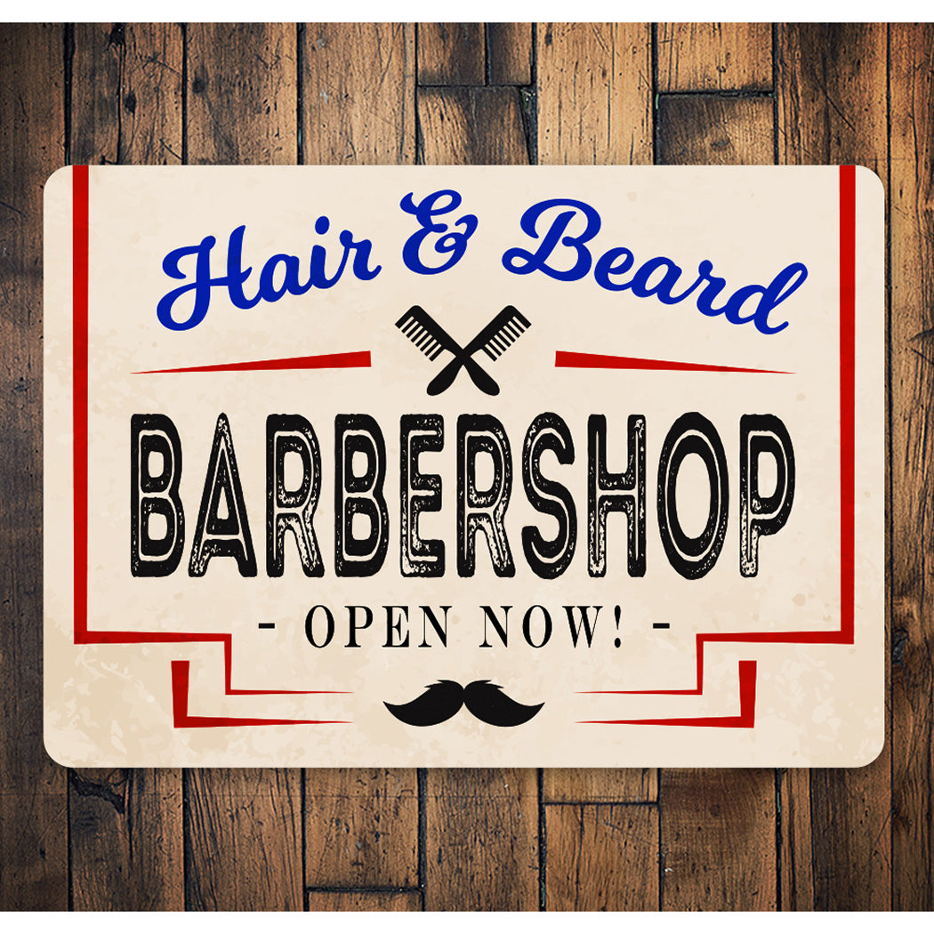 Hair And Beard Barber Shop Sign