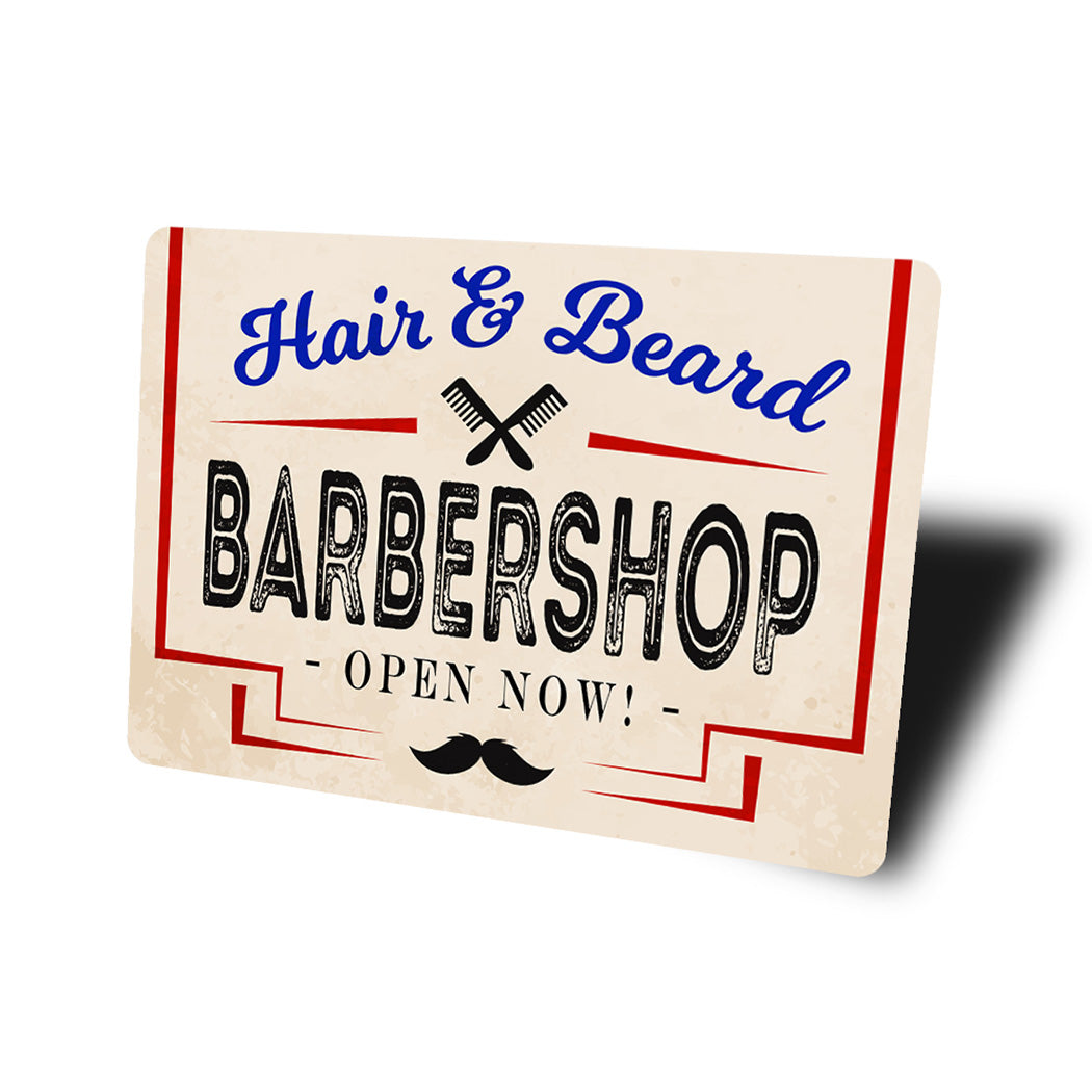Hair And Beard Barber Shop Sign
